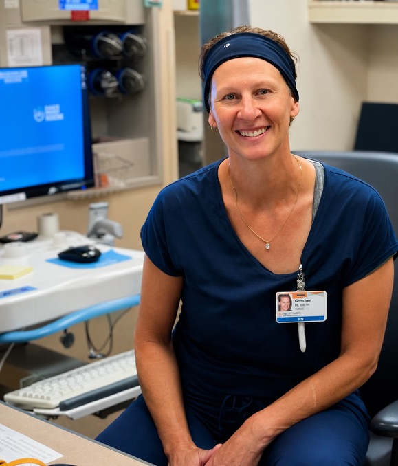 Gretchen Hess, BSN RN — ICU nurse at work